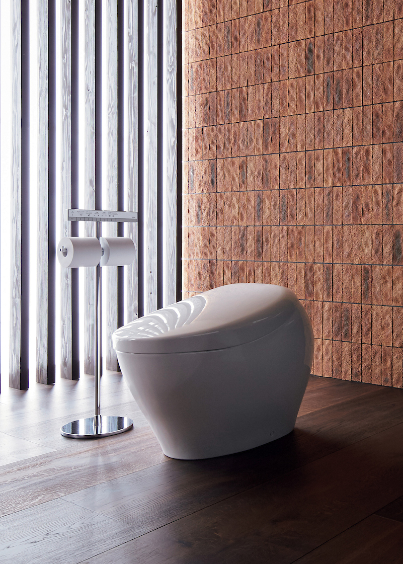 The NEOREST NX2 smart bidet toilet from TOTO combines luxury and sustainability, giving consumers confidence in their purchase with easily understandable environmental product declarations for transparency.